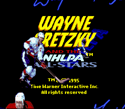 Wayne Gretzky and the NHLPA All-Stars Title Screen